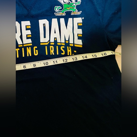 VF Notre Dame Fighting Irish Men's 1st Down Short Sleeve Shirt - Navy Medium - Picture 3 of 5
